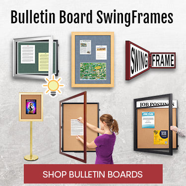 SwingFrame 36 x 48 Frames for Posters with Wide Wood Profile #362 –  PosterDisplays4Sale