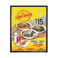 12x20 Frame Beveled Top Load or Side Load Poster Frame Sign Holders
