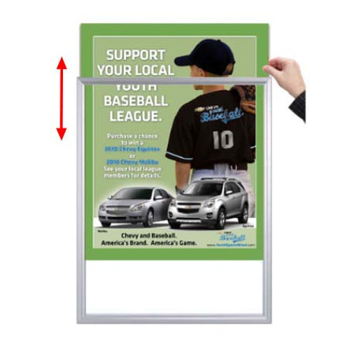 Designer Beveled Slide-In Picture Sign Frames for Posters 8.5x11  | 1" Wide Matboard