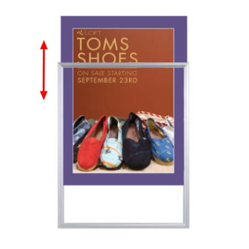 Designer Beveled Slide-In Picture Sign Frames for Posters 9x12  | 2" Wide Matboard
