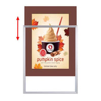 Designer Beveled Slide-In Picture Sign Frames for Posters 14x22 | 3" Wide Matboard