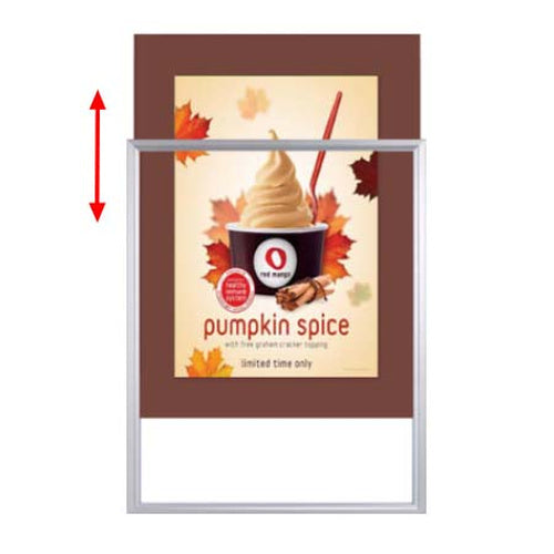 Designer Beveled Slide-In Picture Sign Frames for Posters 20x28 | 3" Wide Matboard