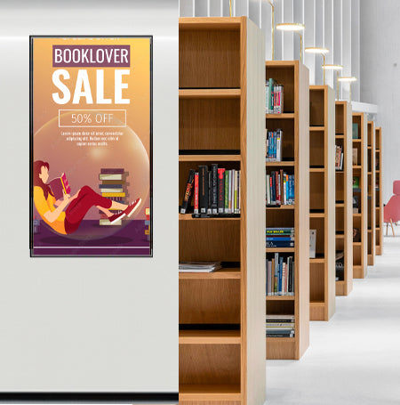 36x72 Extra Large Slide-in Sign Frame - Economical Top & Side