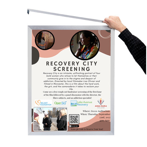 11x14 Frame Euro-Style Top / Side Load - Poster Frame Sign Holder Slide In Frame Design