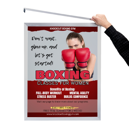 9x12 Frame Euro-Style Top Load Poster Frame Sign Holder