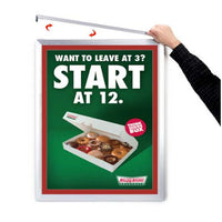 Designer Euro Style Slide In Picture Frame for Posters 20x20 + 1" Wide Matboard