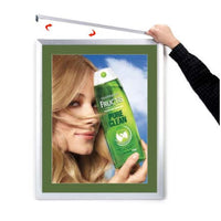 Designer Euro Style Slide In Picture Frame for Posters 27x40 + 2" Wide Matboard