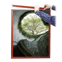 Slide In 27x40 Wood Frame Top Load, Side Load Poster Frame Sign Holder