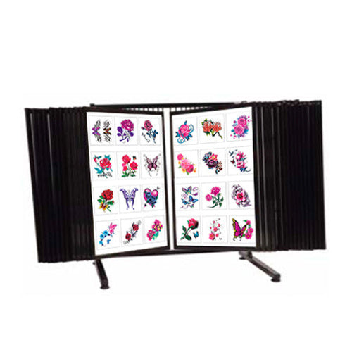 Table Top Flash Art Display 18x24 with 30 Steel Flip Panels
