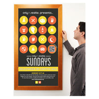 Wood Picture Poster Display Frames | Bold Wide Wood Profile