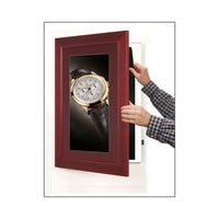 Wood 362 Poster Display SwingFrames 8.5x14 with Matboard