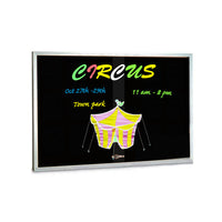 Indoor Dry Erase Black Marker Boards with Sliding Glass Doors