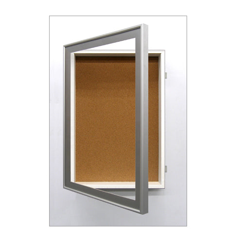16 x 20 SwingFrame Designer Metal Frame Shadow Box Display Case w Cork Board 3 Inch Deep