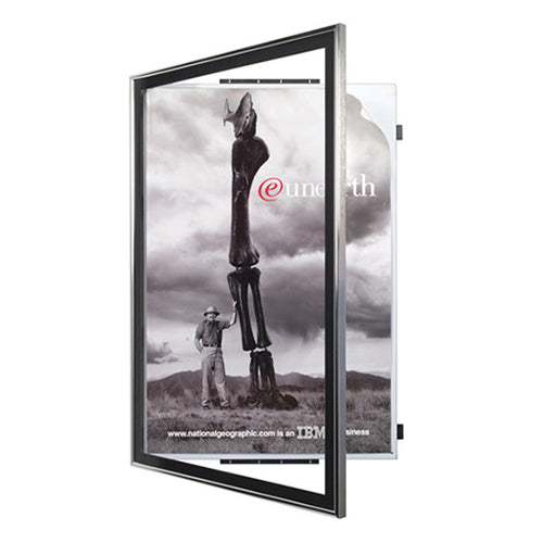 16x24 Modern Black Picture Frame With 1 Inch Border