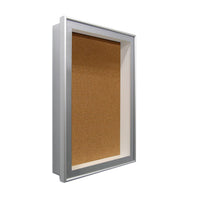 20 x 24 Metal Frame SwingFrame Designer Shadow Box with Cork Board 1 Inch Deep