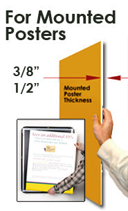 EXTRA DEEP 24 x 48 Poster Snap Frames (1 5/8" Profile for MOUNTED GRAPHICS)