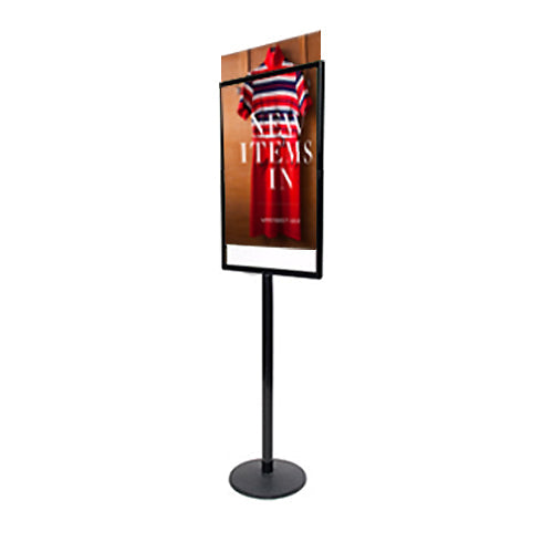 Heavy-Duty 24x36 Poster Stand - 2-Sided Top Loading Steel Sign