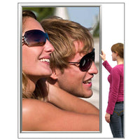 SNAP OPEN ALL 4 FRAME SIDES FOR EASY 24 x 60 POSTER CHANGES