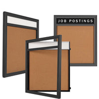 30 x 30 SwingFrame Metal Framed Designer Bulletin Boards w Personalized Header