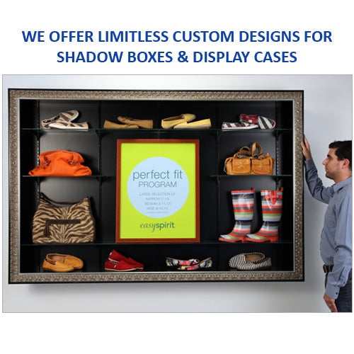 36x48 Designer Frame Shadow Box Display Case + Cork Board 1-Inch