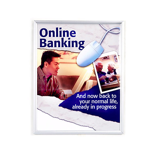 Beveled-Style Metal Top/Side Load Poster Sign Frames | 30+ Sizes ...