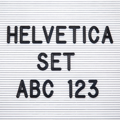 Black Helvetica Changeable Letter Sets in Sprue Sets break off letters ...