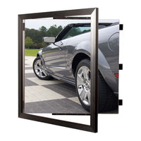 Carbon Steel Poster Display SwingFrames in 35+ Sizes | Quick Change Swing Open Frame