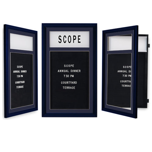 16 x 34 Standing Outdoor MINI Message Center Letter Board with Header –  OutdoorDisplayCases