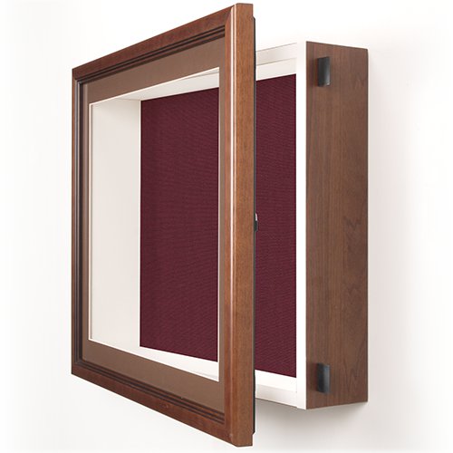 36x48 Designer Wood Shadow Box Display Case w Cork Board 1 Inch