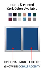 Enclosed Indoor Poster Cases with Rounded Corners (2 & 3 Doors ...