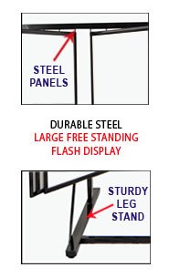 Free-Standing Swing Panel Flash Art Displays (Large-Format)