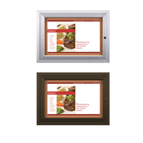 Enclosed Indoor Menu Cases For 11x17 Menus | Indoor Restaurant Display ...