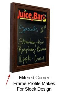 Indoor Wooden Marker Boards Boards Enclosed with Mitered Corners