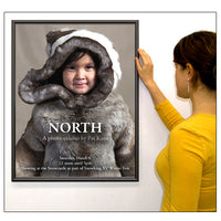 11 x 17 POSTER DISPLAYS WITH .060 WIDE FRAME PROFILE (SHOWN in BLACK)