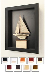 Open Framed Wooden Shadow Box 3