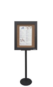 8.5 x 11 Outdoor Enclosed Bulletin Board Stand