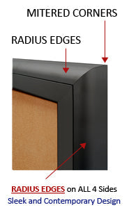 Outdoor Enclosed Menu Cases for 11" x 17" Landscape Menu (Radius Edge) Sizes