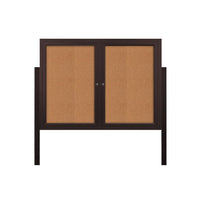 LOCKABLE DOORS ARE MOUNTED ON FULL LENGTH PIANO HINGES (2 KEYS INCLUDED)