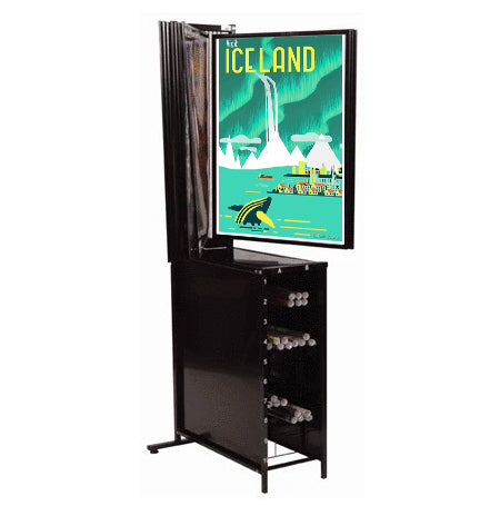 Poster Board Display Rack Swing Panels Multi Panel Flip Displays,
