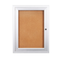 42 x 42 Indoor Enclosed Bulletin Boards with Light (Single Door)