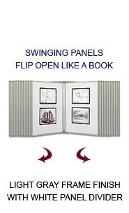 Plastic Swinging Panel Flip Poster Displays | 5 and 10 Wall Panels in Eight  Frame Sizes