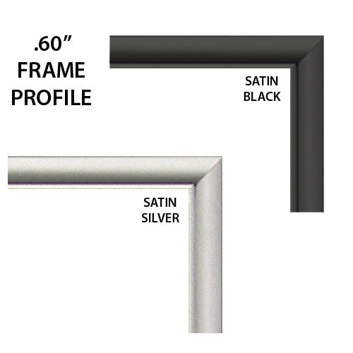 SwingSnap 36x48 Poster Snap Frame 1 5/8 Wide Aluminum Profile –  PosterDisplays4Sale