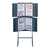Free-Standing 31x73 Swing Panel Flash Art Display Large-Format with 10, 20  or 30 Steel Flip Panels