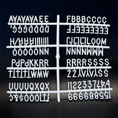 Helvetica Font Changeable Letter Board Letter Sets in Various Sizes ...