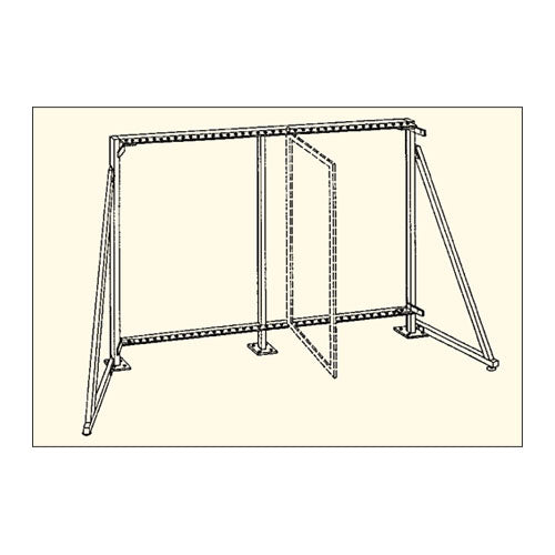 XL Multi Panel Pegboard Swinging Panels Floor Stand | Built in Steel with 4 Flip Display Panel Sizes