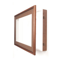 Designer Wood Frame Shadowbox SwingFrames with Interior Lighting | 4" Deep