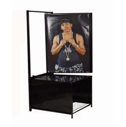 Floor Standing Poster Display Rack 24 Flip Panels + Poster Bin Storage –  Displays4Sale