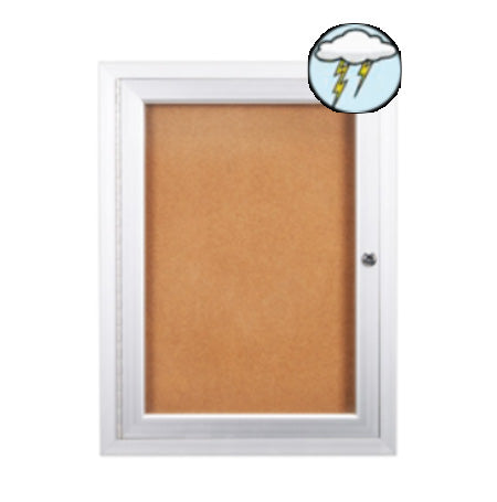 18x24 Outdoor Enclosed Bulletin Boards with Light (Single Door)