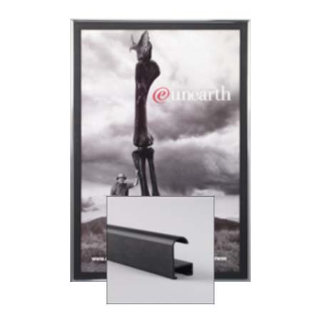 22x34 Poster Frame | SwingFrame Classic Metal Poster Display Swings Open