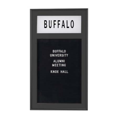 SwingFrame Designer Metal Letter Board Enclosed with Free Personalized Message Header